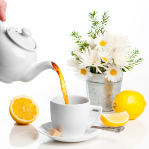 Pouring Lemon Tea