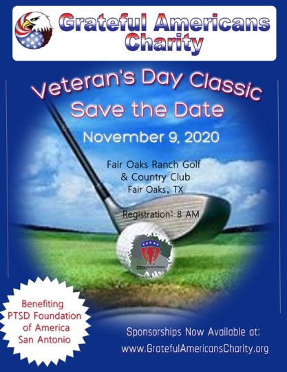 Save the date for the Veterans Day Classic, showcasing apartments in The Woodlands TX.