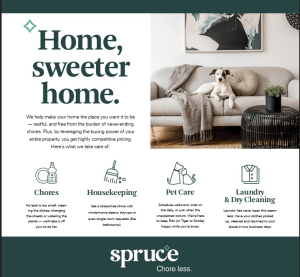  Spruce apartments for rent in The Woodlands TX flyer.