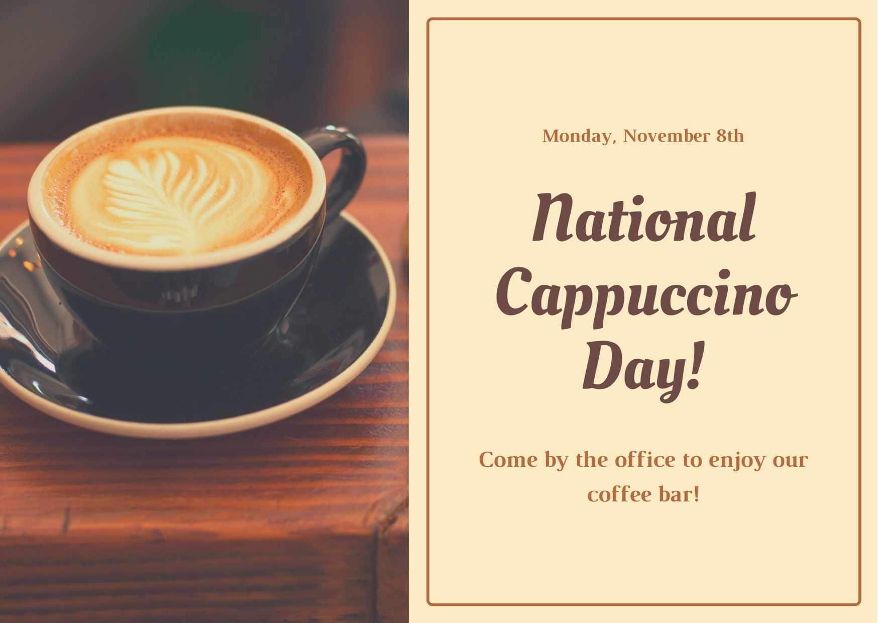 Celebrate National Cappuccino Day at apartments in The Woodlands TX with delicious cappuccinos served right at your doorstep. Find the perfect apartment for rent woodlands tx and indulge in this