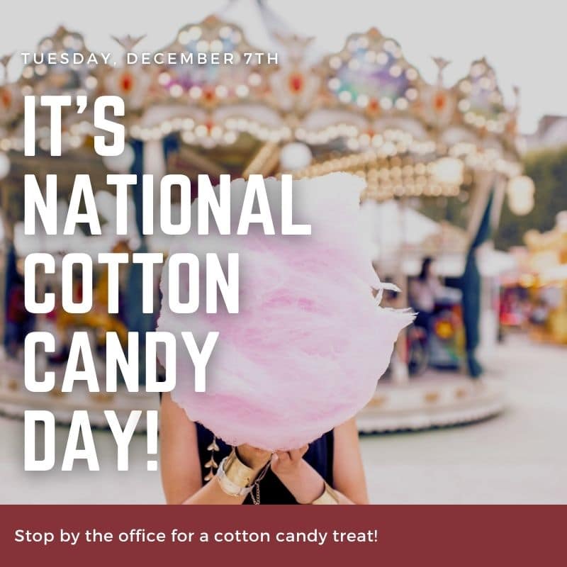 Celebrate national cotton candy day at our Apartments in The Woodlands TX.
